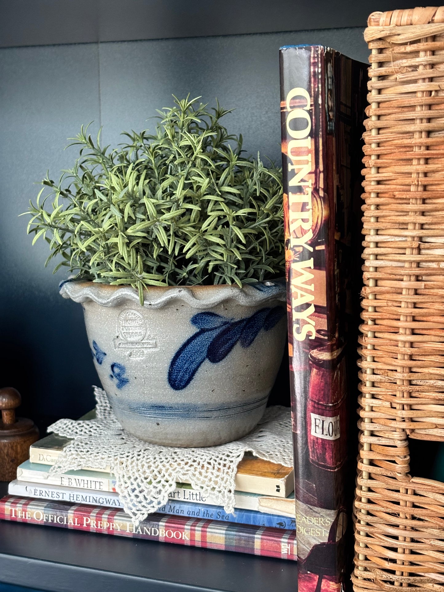 Vintage Rowe Pottery Salt Glazed Planter